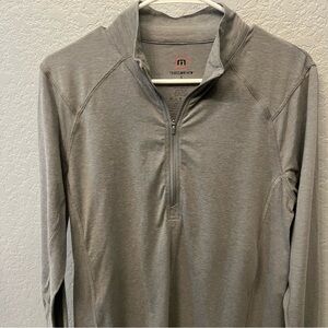 Travis Matthew Pullover Shirt Quarter zip Long sleeve Gray size Small